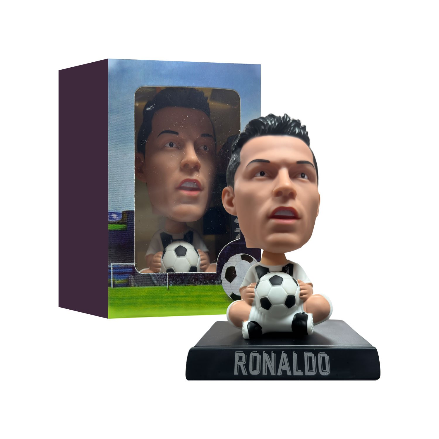 Cabezón Ronaldo Juventus 12cm - Imagen 2