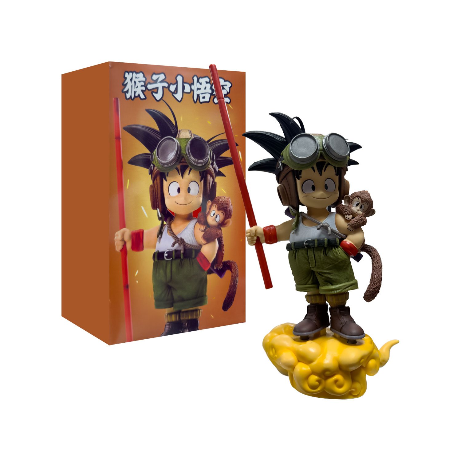 Figura Son Goku Con Mono - Dragon Ball 22cm - Imagen 5