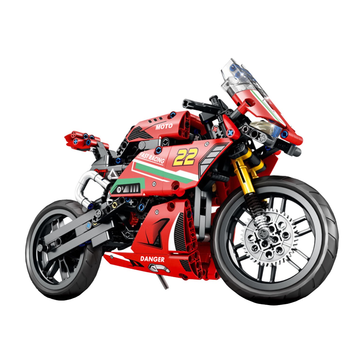 Lego Moto Deportiva Roja 47102 - 470 Piezas - Imagen 2