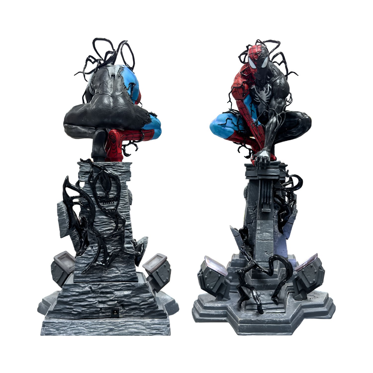 Figura Spiderman Simbionte Con Luz Led - Marvel 37cm - Imagen 4